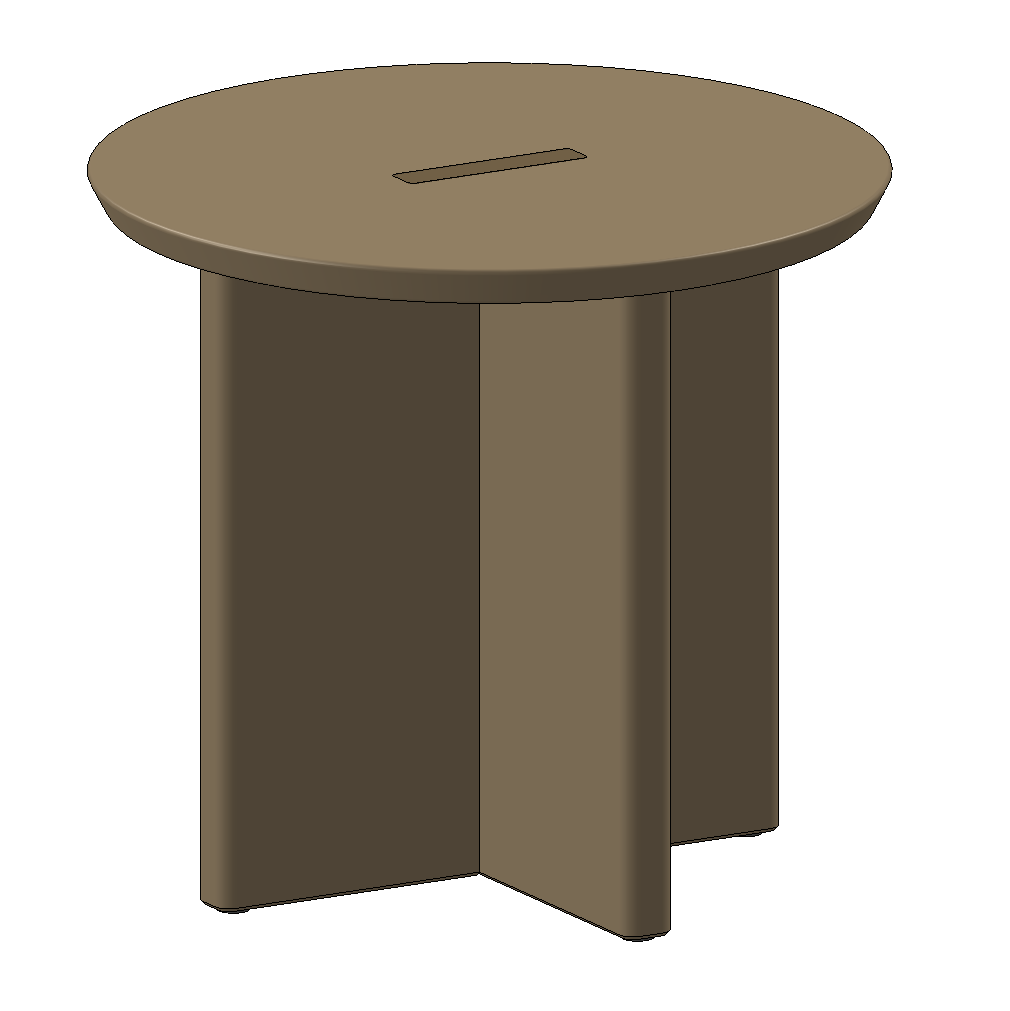 Pillar Round Coffee Table, Small